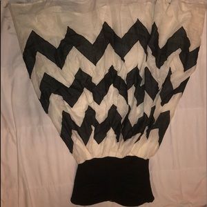 Anthropologie Black and White Dress